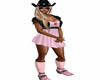 Pink/Bl Cowgirl Dress