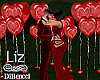 Valentines Balloons pose