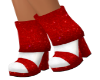 white Red Sparkle boots