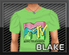 BLK! MTV green t-shirt