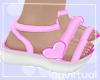 Kids Twin sandals pink