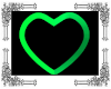 Neon Green Heart light