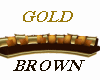 GOLD AND BROWN COUCH