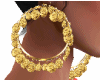♀Lady gold earrings