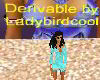 seablue dress + neckless