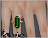 Emerald Cut Ring Finger
