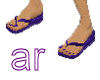 PVC Purple Flops n Nails