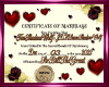 J & T Wedding Certificat