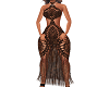 brown leather sun dress