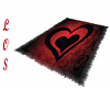 Red/Black Heart Rug