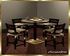 Lux  Gold Wood Bar Table