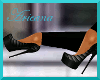 Black Pleated Platforms