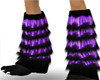 neon violette furry boot