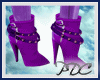 Buckle boots purple