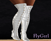 FG~ Latex Boots White