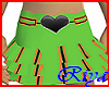 green orage cute skirt