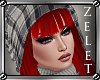 |LZ|Grey Plaid Hat Red