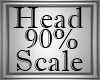 90% Head Scale