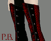 Crimson Goth Heels
