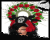 Skull and Rose Headdress