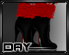 [Day] Furry Boots (red)
