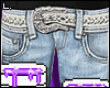 Blue Biker Pants