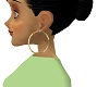 24K Gold Hoop Earrings
