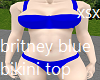 britney blue bikini top