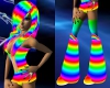 rainbow dress & leggings
