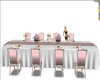 wedding table pink/white