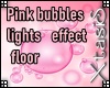 Pink floor lights effect