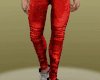 Hot Leather Pants Red