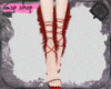 Red fur heels
