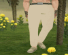 MxU-beige linen pants M
