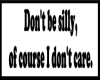 don't care