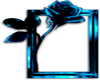 Blue Black Rose Frame