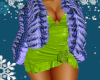 Mischa Blue Fur Coat