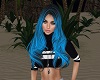 Iced Blue/black wavey