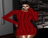 robe laine rouge