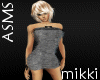 MK Frilly Silver Dress