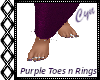 Purple Toes n Rings