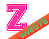 The letter Z (Pink)