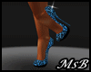 Light Blue Leopard Pumps