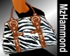 *MzH-Zebra/Brown Purse
