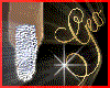 Geo Silver Glitter Nails