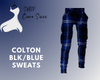 Colton Blk/Blue Sweats