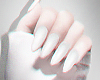 ! White nails. short