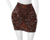 brown lace skirt