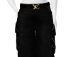 Jeans Black+Gold