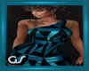 GS Blue Metallic Dress